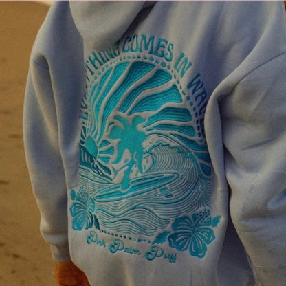 'Chasing Sun-Set Oversized'Hoodie