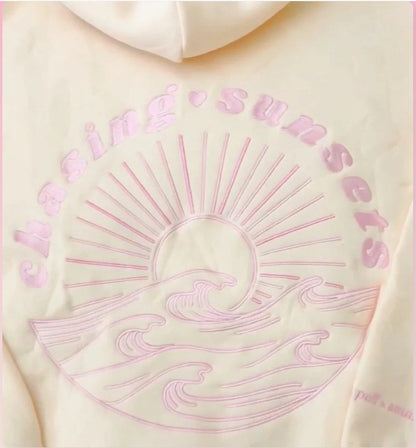 'Chasing Sun-Set Oversized'Hoodie